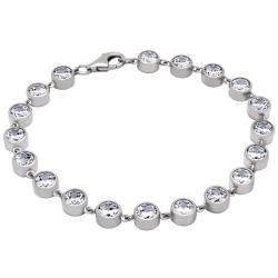 Bratara tennis din argint 925 rodiat cu zirconii [0]